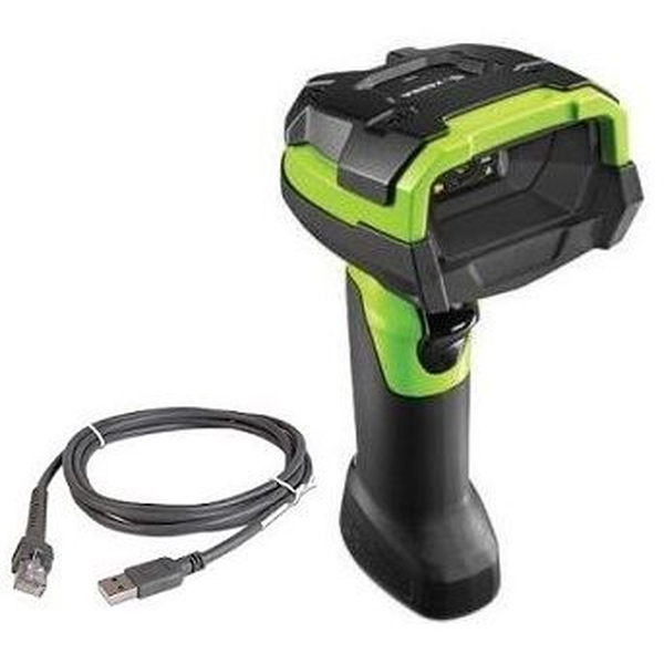 Сканер штрихкодов DS3608 DS3608-SR RUGGED GREEN VIBRATION MOTOR USB KIT: DS3608-SR00003VZWW SCANNER, CBA-U46-S07ZAR HIGH CURRENT SHIELDED USB CABLE