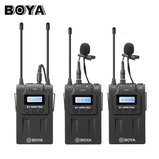 Boya BY-WM8 Pro-K2 накамерная радиосистема с двумя петличными микрофонами