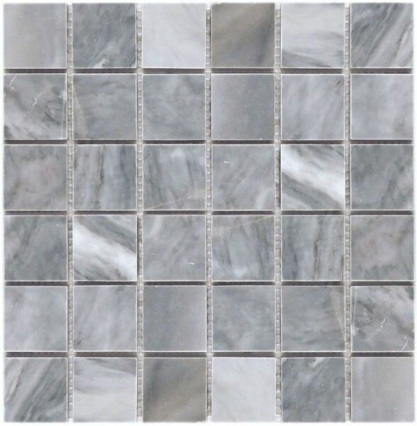 NATURAL Мозаика из мрамора M033-48P (Bardiglio Nuvolato) 30,5x30,5
