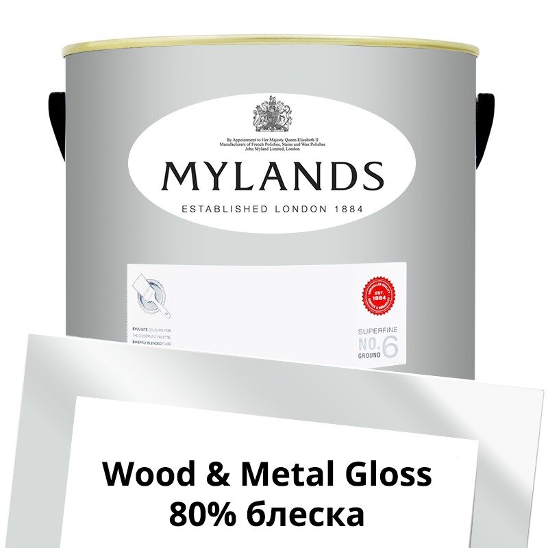 Английские Краски Mylands артикул WoodMetal Paint Gloss 5 л. №20 Elgin