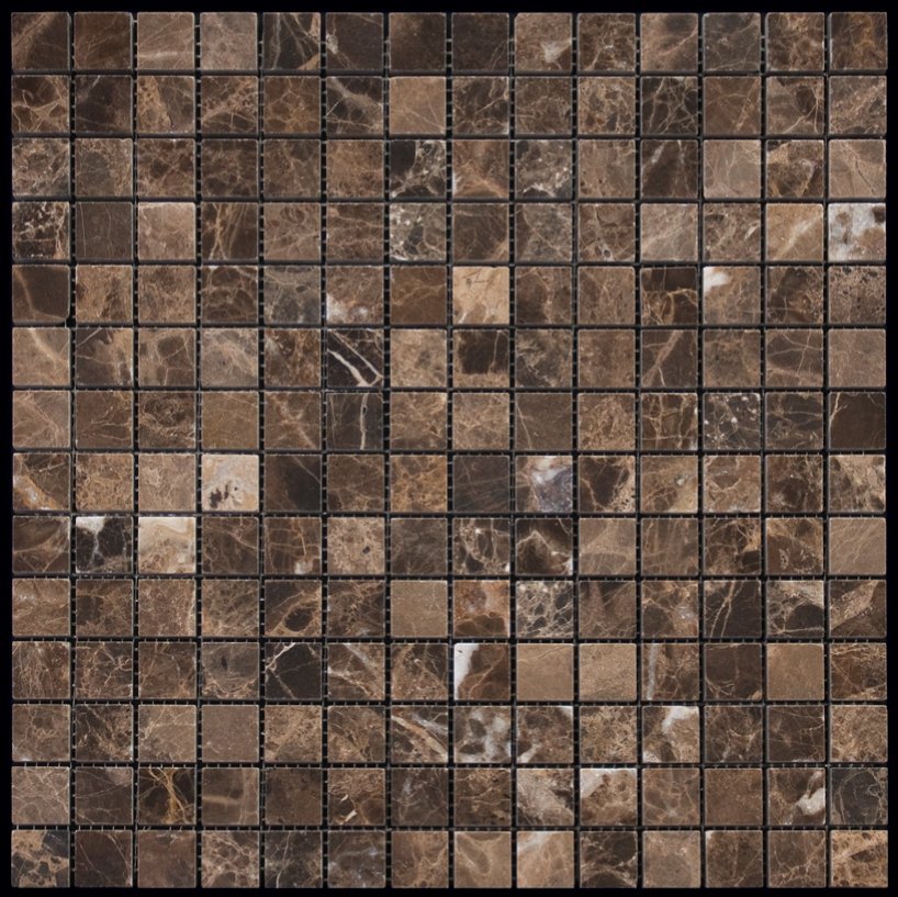 Мозаика Natural Adriatica M022-20P (Emperador Dark) Мрамор 20х20 305х305