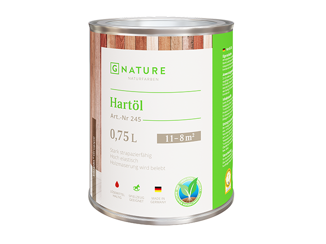 GNature Масло твердое GNature 245 Hartöl (Цвет-2007 Прозрачный бежевый Объём-10 л.)