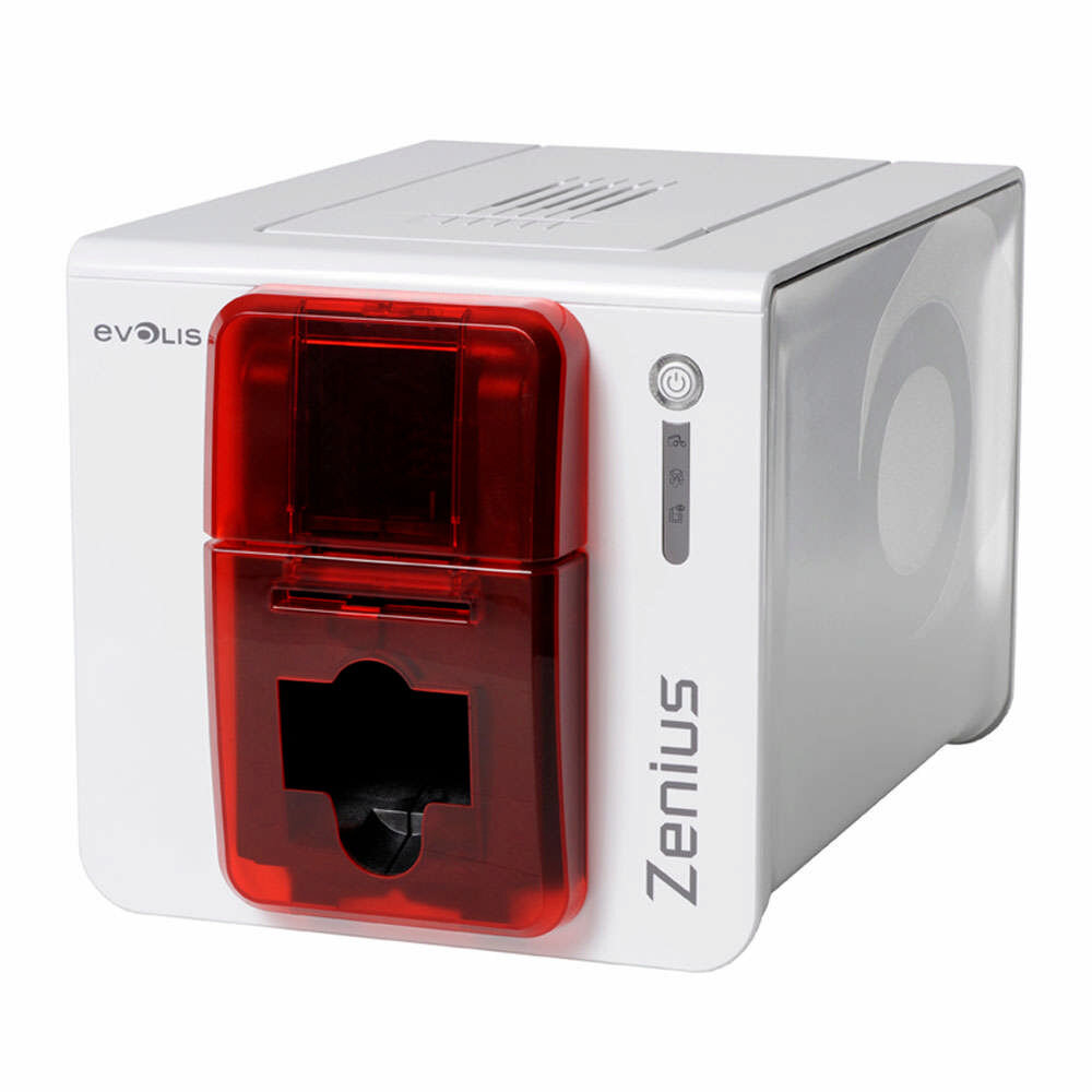 Принтер пластиковых карт Evolis Zenius (Expert, USB/Ethernet, Огненно-красный,ZN1H0000RS)