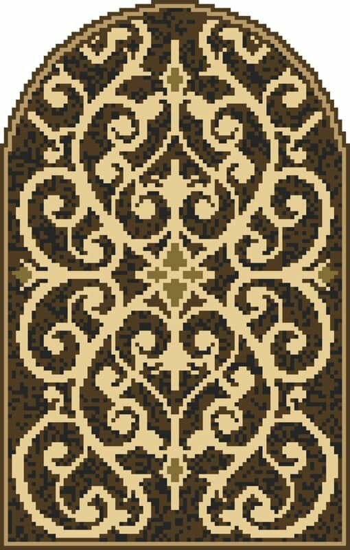 Панно Alzare из мозаики Ниша 2 (базовые цвета) (1x1) 95.9x150.4