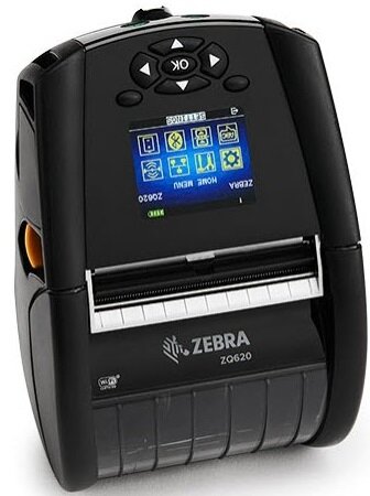 Принтер Zebra ZQ62 мобильный, DT ZQ620 3, Wi-Fi/BT4.0, Linered platen