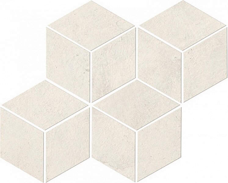 Мозаика Atlas Concorde Raw White Mosaico Esagono 35х30 A0Z9