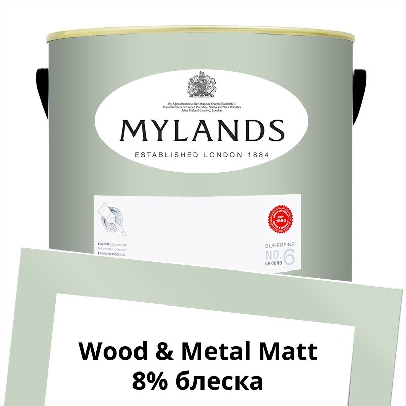 Английские Краски Mylands артикул WoodMetal Paint Matt 5 л. №100 Chiswick