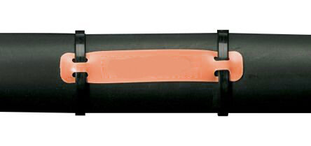 Бирка HCM-75x25-B7643-OR под 2 хомута, 75 х 25 мм, оранжевая {brd620335}