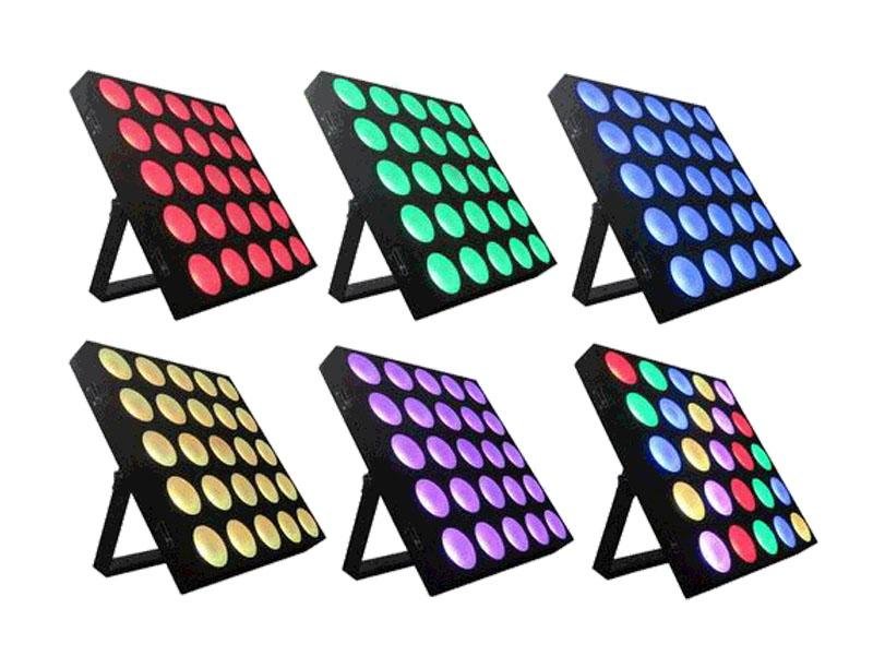 STAGE4 MATRIX BL25x10F Профессиональный световой прибор – мощный пиксельный, матричный эффект на основе 25 световых элементов. Смешение цвета RGB. Источник света - 25 х 10W RGB 3in1 LED, DMX-512 – 1/3/5/25/75 кан., Master-slave/Auto/Sound