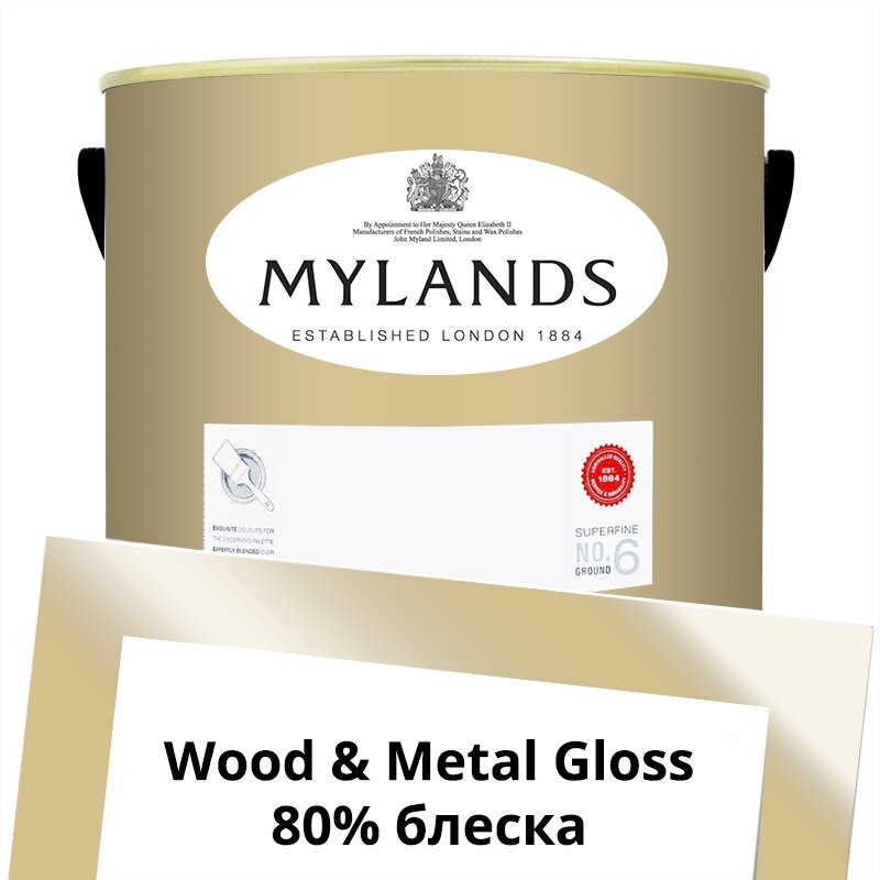 Английские Краски Mylands артикул WoodMetal Paint Gloss 5 л. №127 Wharf Sacking