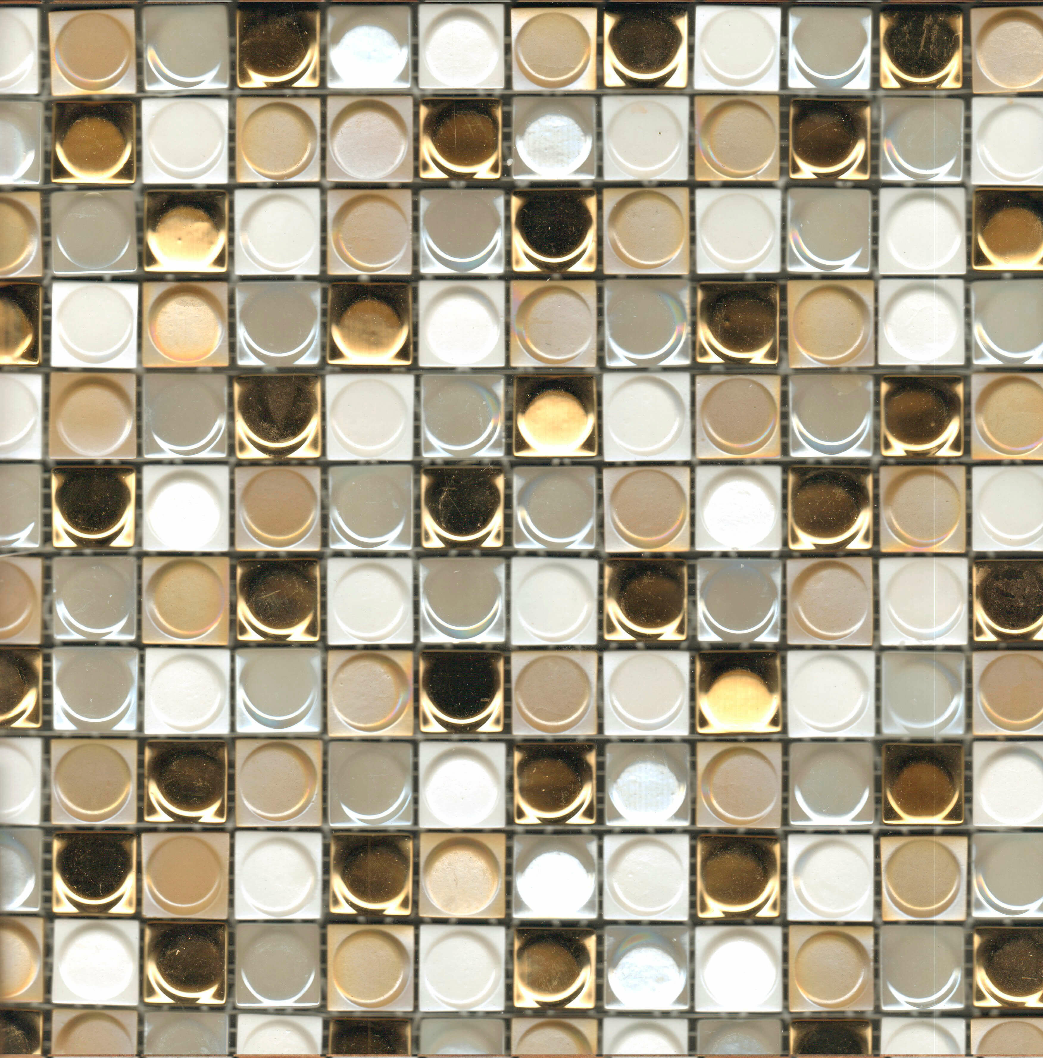 Стеклянная мозаика Vidrepur Antislip Aura Мозаика Mix Aura Gold Blend на сетке 31,7х31,7 (м2)