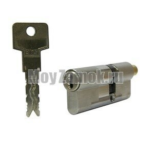 Цилиндровый механизм EVVA 3KS (82)46/36 ключ/вертушка, никель