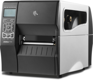 ZEBRA DT Printer ZT230; 203 dpi, Euro and UK cord, Serial, USB, Int 10 / 100, Liner take up w / peel