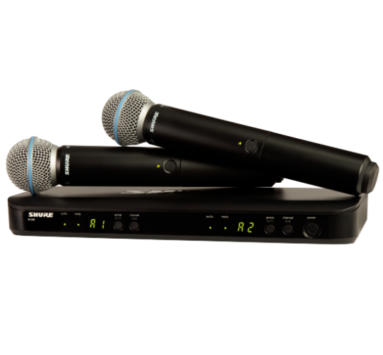 SHURE BLX288E/B58 M17 - вокальная радиосистема с двумя ручными микрофонами BETA 58A