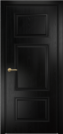 Дверь Оникс Прованс фрезерованный Цвет:Эмаль черная по ясеню Остекление:Без стекла