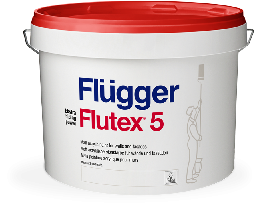 Flugger Flutex 5 | Флюгер Флютекс 5 Матовая акриловая краска (9,1 л.)