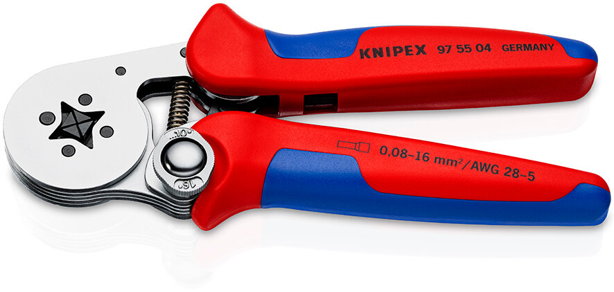 Инструмент для тетрагональной опрессовки точеных контактов KNIPEX KN-975504