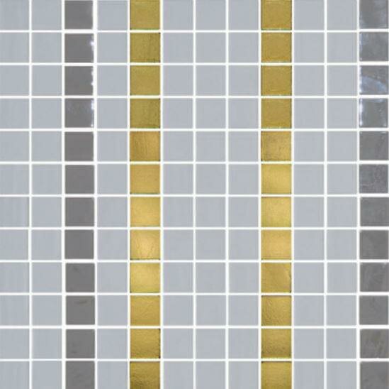 Мозаика Onix Mosaico Deco Patterns Stripes Gold 31.1x31.1