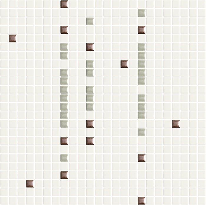 Мозаика облицовочная керамическая Appiani Metrica TRAT001_Metrica Trattini SET 01 DIV 07 MTL 13 chip 1.2*1.2 ( м2)