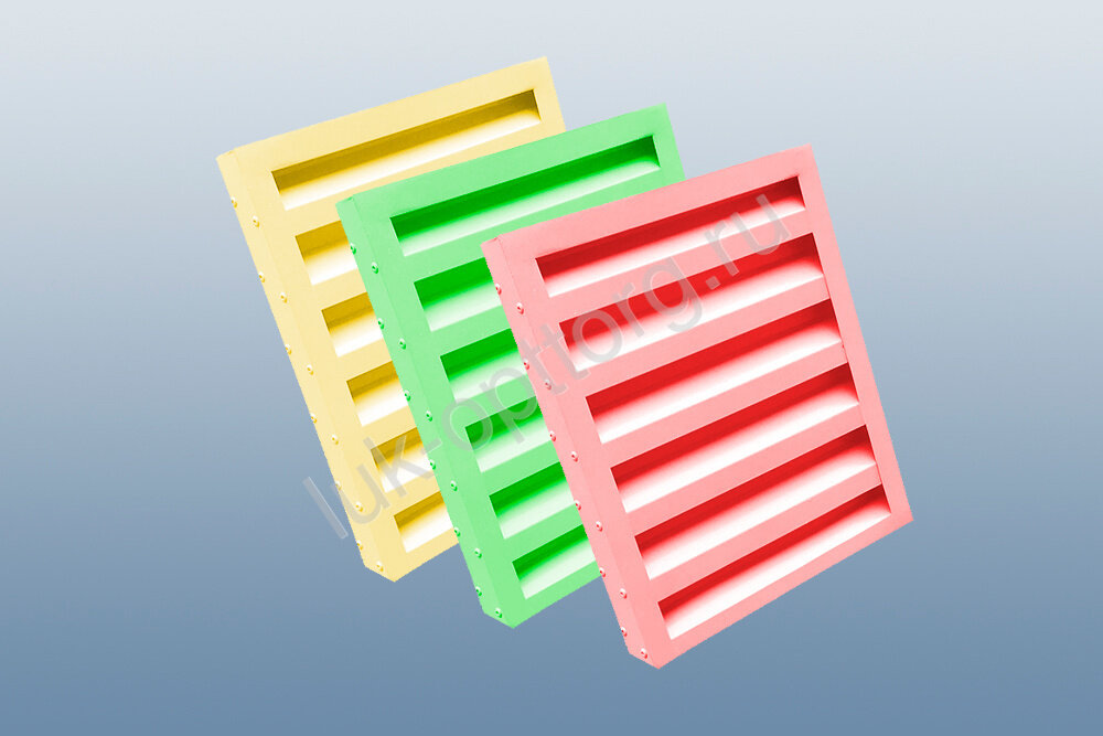Декоративная фасадная решетка ВРН24 для установки в оконную раму (цветная) 1500 * 1000 (Ш * В)