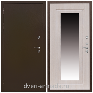 Входные двери для квартир Дверь входная уличная в дом Армада Термо 3K Молоток коричневый/ МДФ 16 мм ФЛЗ-120 Дуб белёный