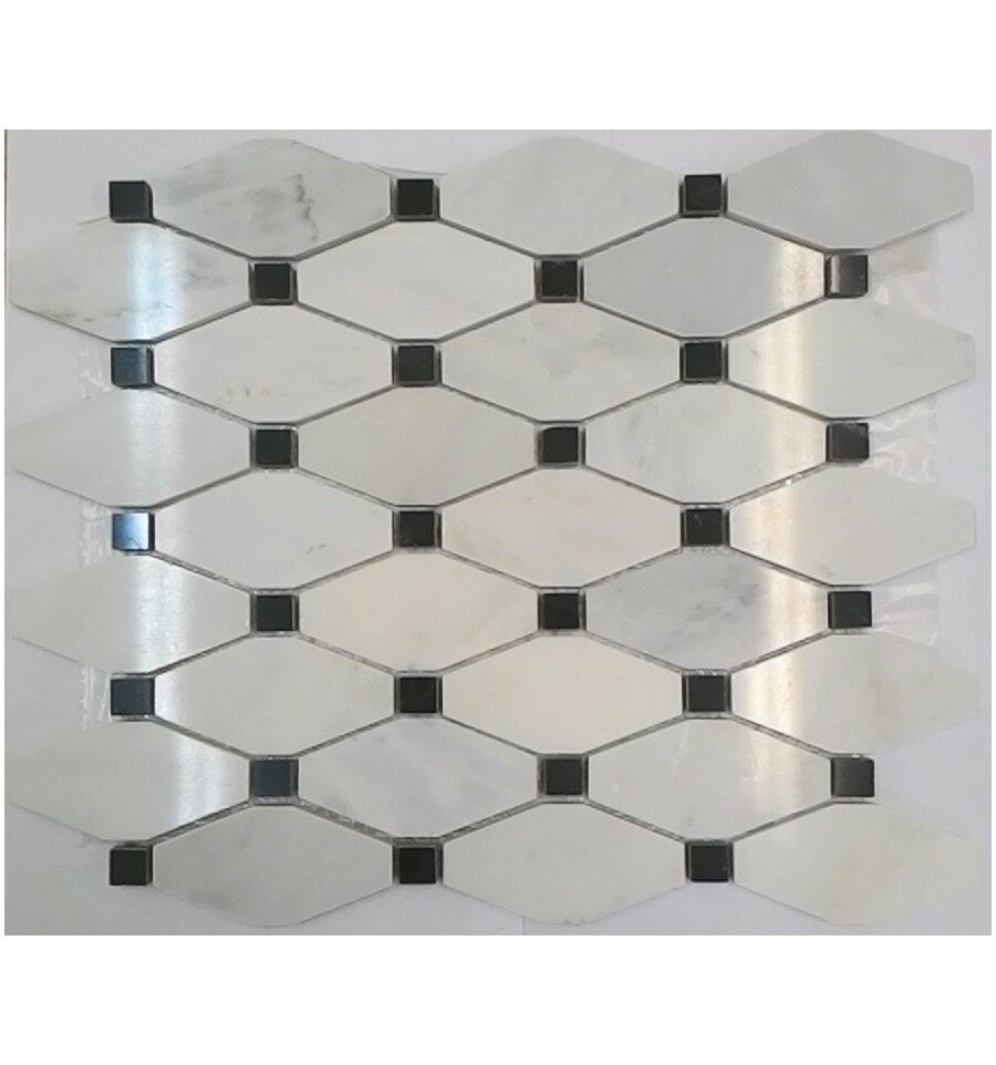 Мраморная мозаика Fk Marble Мозаика Diamond 001 34х29,5 (м2)