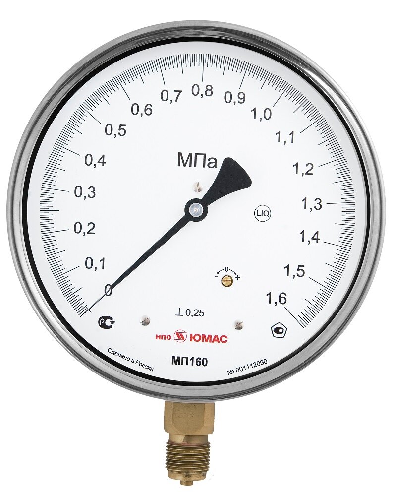 Мановакуумметры МВП160Н-0,25