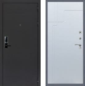 Дверь входная (стальная, металлическая) Сенатор Практик 3К Electro 5230 ФЛ-246 quot;Белый ясеньquot; с электронным замком