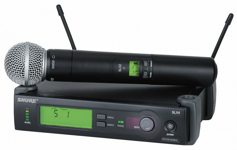 SHURE SLX24E/SM58 P4 702 - 726 MHz профессиональная радиосистема с ручным передатчиком SM58