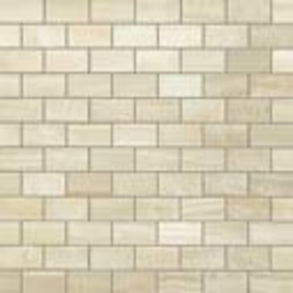 Мозаика Atlas Concorde Russia Supernova Onyx (S.O.) Ivory Chiffon Brick Mosaic 30,5x30,5 глянцевая