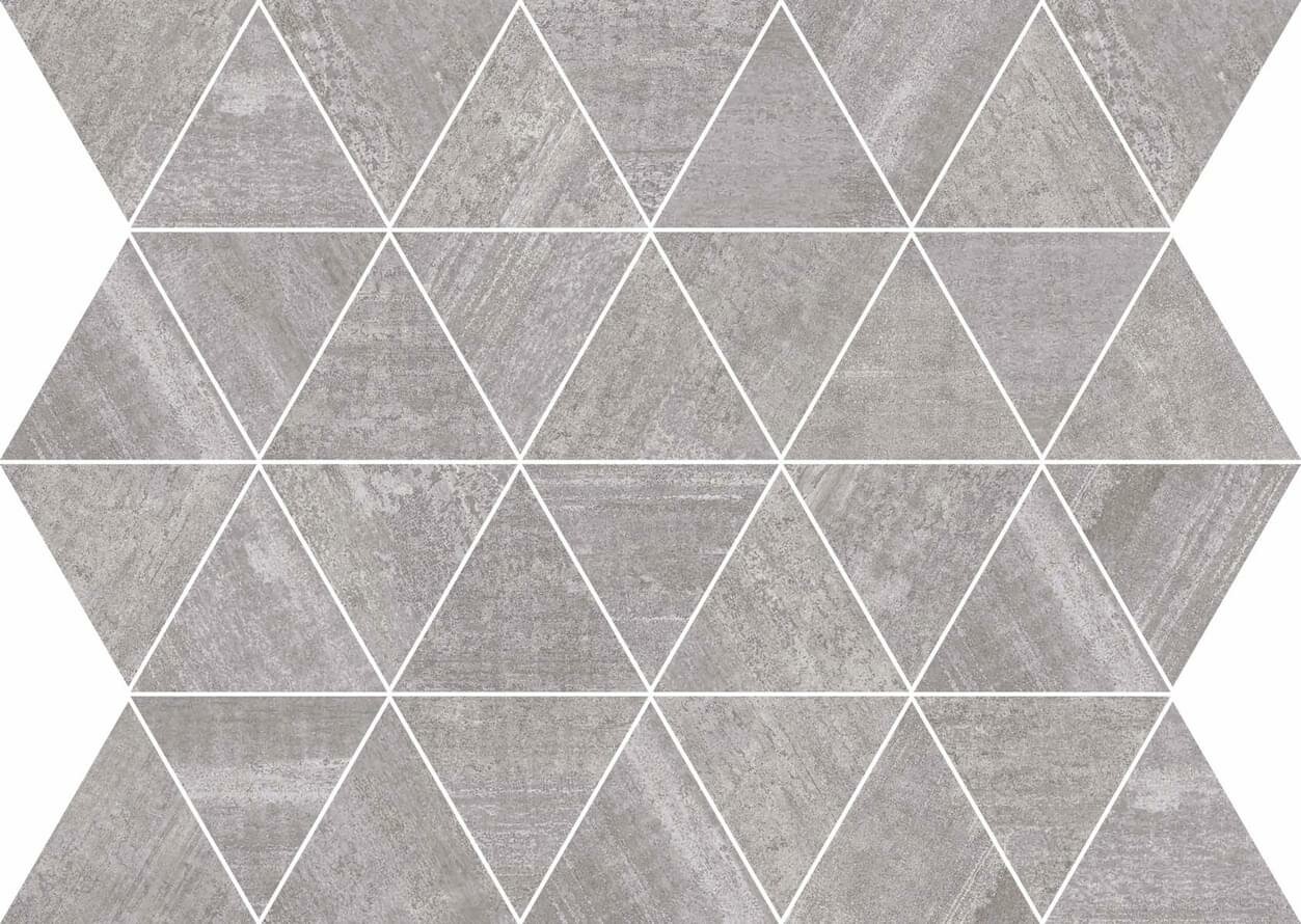 Мозаика Flaviker Hangar Mosaico Triangoli Smoke 34x26