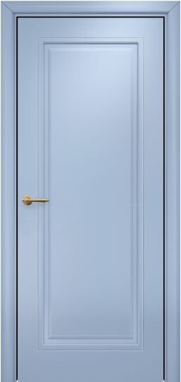Межкомнатная дверь Оникс Турин фрезерованный (Эмаль голубая по МДФ) глухая, фреза 3