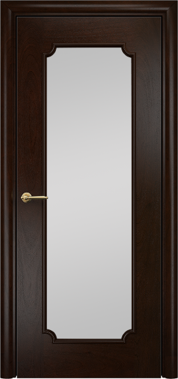 Дверь Оникс модель Палермо 2 Цвет:Палисандр Остекление:Сатинат белый