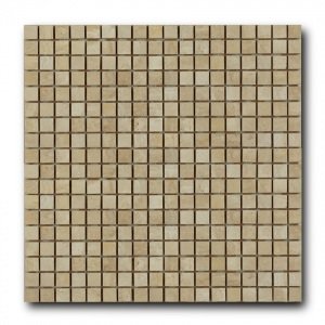 Мозаика из натурального камня ArtNatura Marble Mosaic Travertino Classico (плитка 15x15 мм), лист 305x305 мм (0,47 м2/упак)