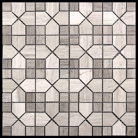 Мозаика Natural S-Line KB-P54 (XY-M031G-54P) Мрамор 305х305