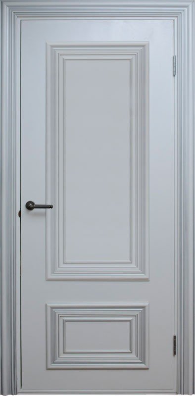 Двери Белорусские двери Аполо Белая С Серебром Глухая