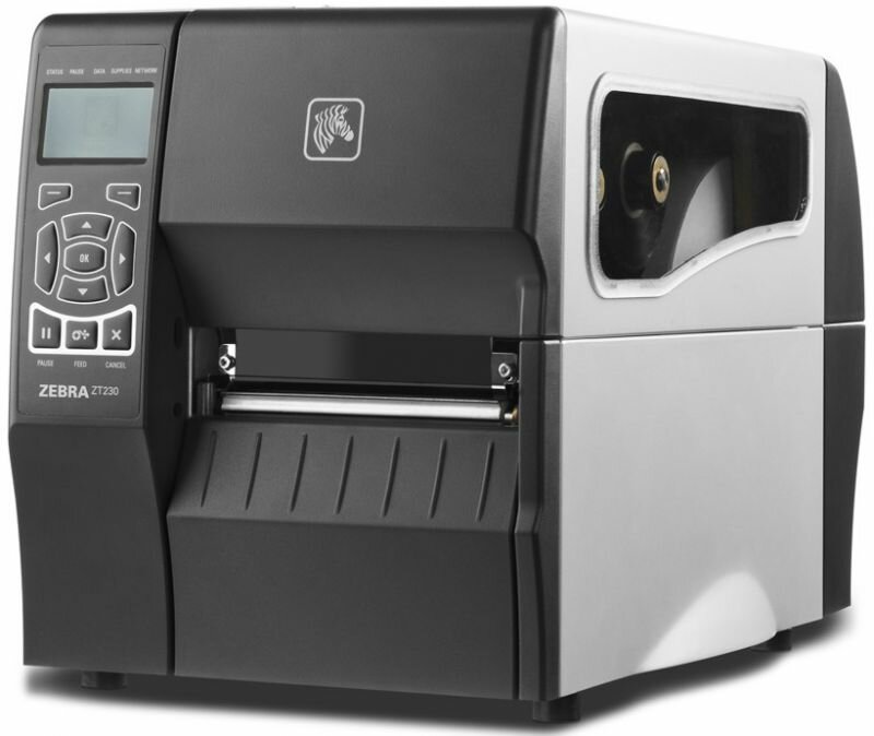 Термотрансферный принтер Zebra ZT230 300 DPI, RS232, USB, Ethernet (ZT23043-T0E200FZ)