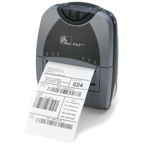 мобильный термо-трансферный принтер zebra p4t (usb, wifi 802.11g) P4D-0UG0E000-00