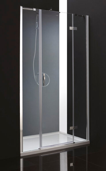 Душевая дверь Cezares Bergamo B13 60 60/60 C Cr R прозрачное стекло, профиль хром правая
