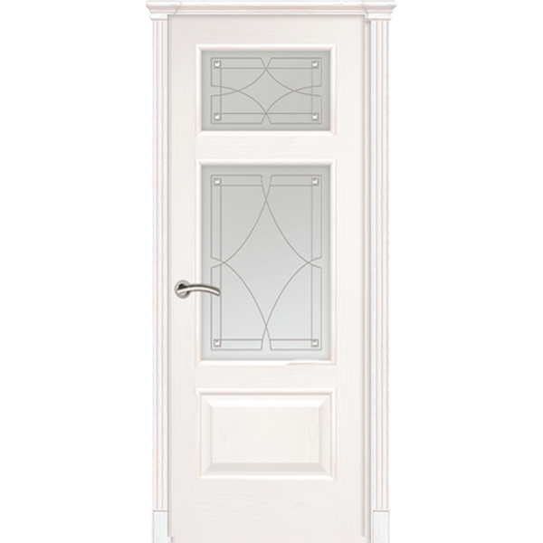 Межкомнатная дверь La Porte серия Classic модель 300.6 ясень карамель контур с бевелсами Марко