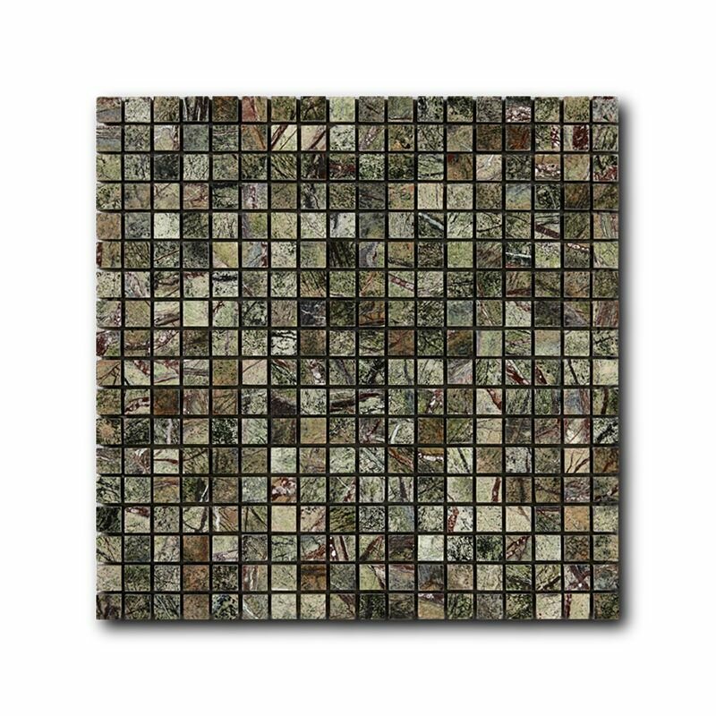 Плитка Art Natura Marble Mosaic Rain Forest Green