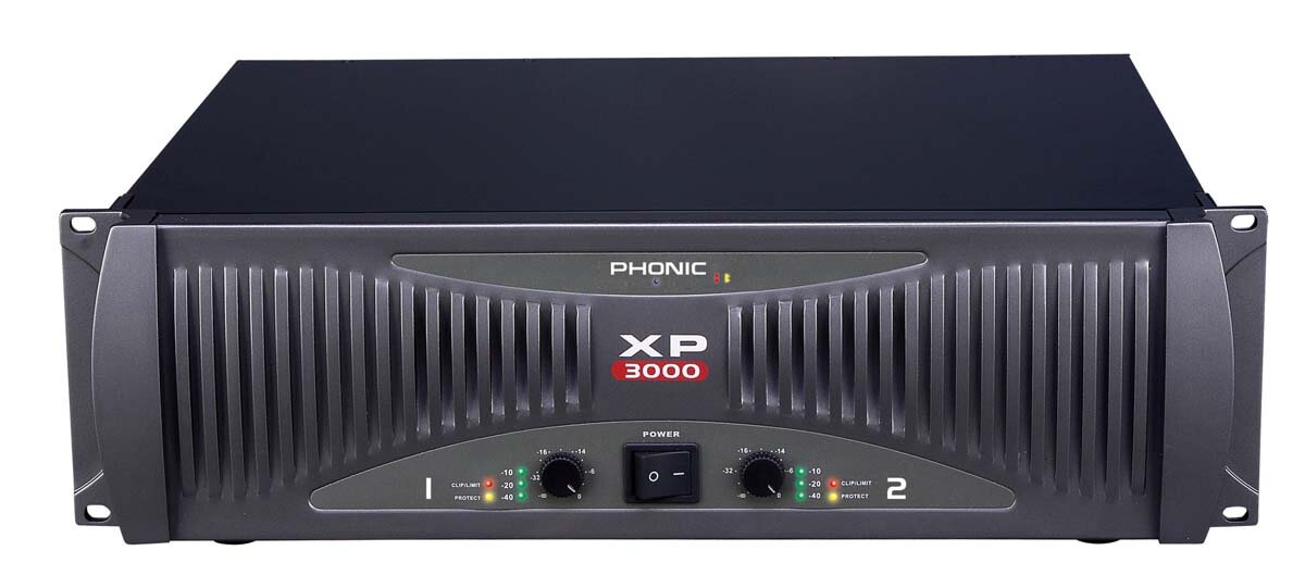 Phonic XP 3000 Усилитель мощности, 2х600 Вт/8 Ом, 2х1100 Вт/4 Ом, 1400 Вт/2 Ом, 2U, вход 2х XLR/Jack 6.3 мм