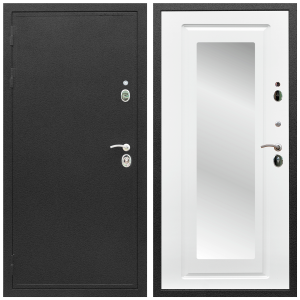 Входные двери для квартир Дверь входная Армада Престиж Черный шелк / МДФ 16 мм ФЛЗ-120 Ясень белый
