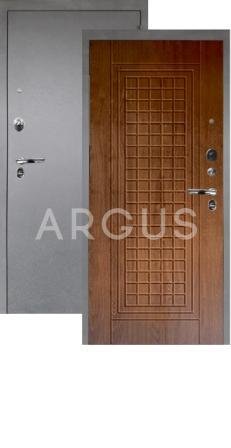 Входная дверь Argus/Аргус люкс про альма ДУБ золотой/серебро антик 2050x970 левая