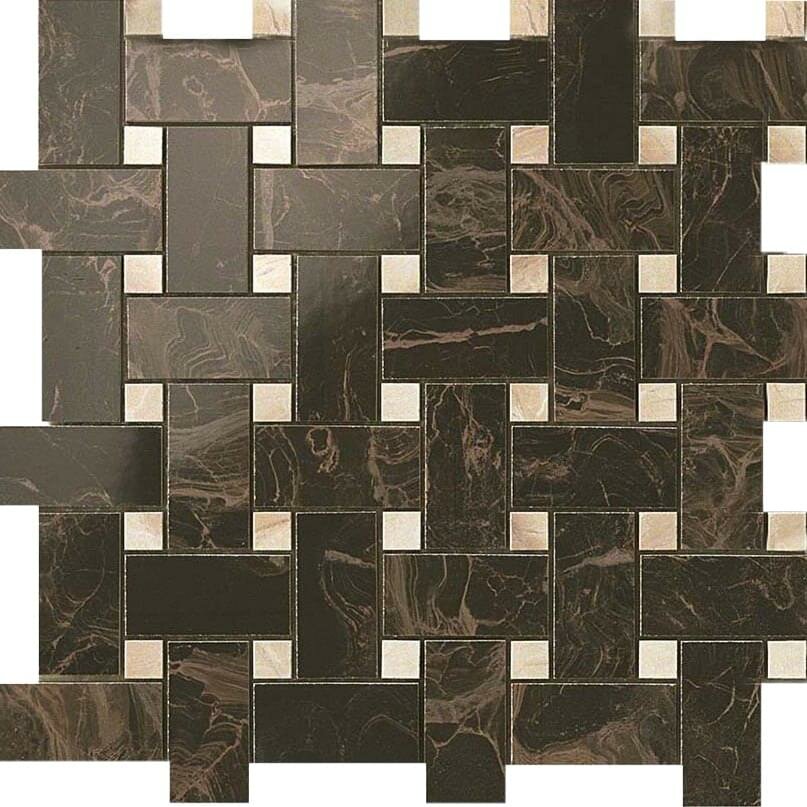 Мозаика Atlas Concorde Russia Supernova Marble Frappuccino Dark Twist Mosaic 30.5x30.5