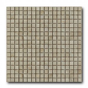 Мозаика из натурального камня ArtNatura Marble Mosaic Botticino Fiorito (плитка 15x15 мм), лист 305x305 мм (0,47 м2/упак.)
