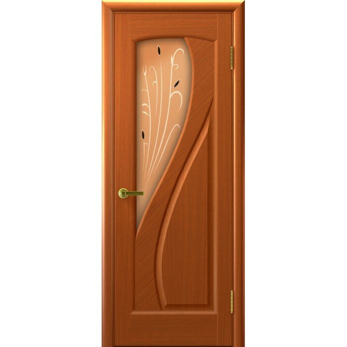 Межкомнатная деревянная дверь мария (Темный Анегри Т74, стекло) со стеклом, темный анегри т74