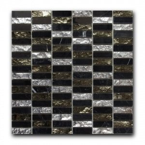 Мозаика из натурального камня ArtNatura Equilibrio 017 (плитка 15x48x8 мм), лист 300x300 мм (1 м2/упак)