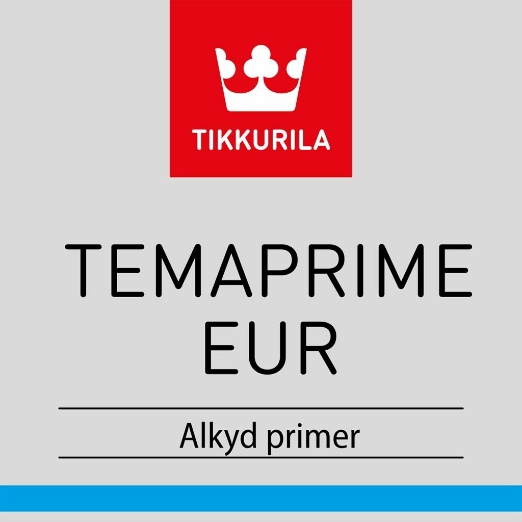 Tikkurila Temaprime EUR / Тиккурила Темапрайм ЕУР Быстровысыхающая, однокомпонентная, антикоррозийная специальная грунтовка TVT 4001 Серая 20л