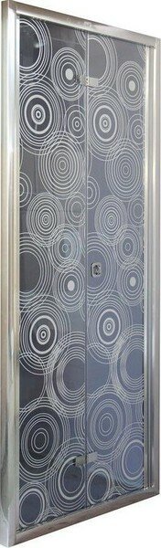 Душевая дверь «Cerutti» D81 80/195 тонированная с рисунком без поддона